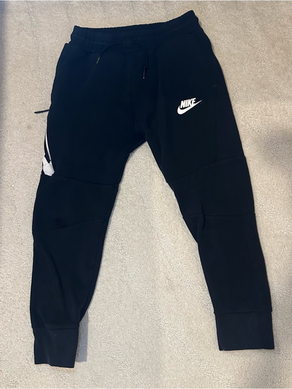 Nike Kids Black Tech Fleece Jogger Sweatpants